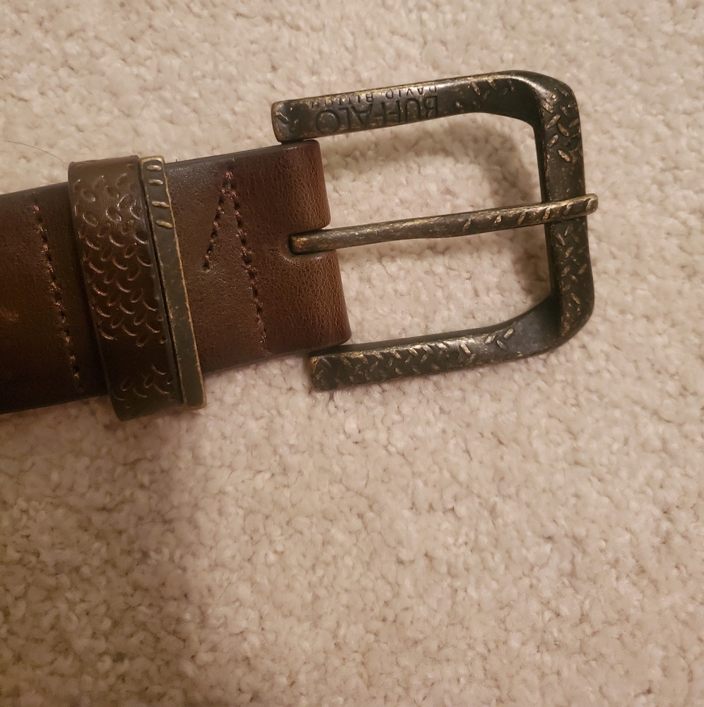 Buffalo David Bitton Brown Leather Belt